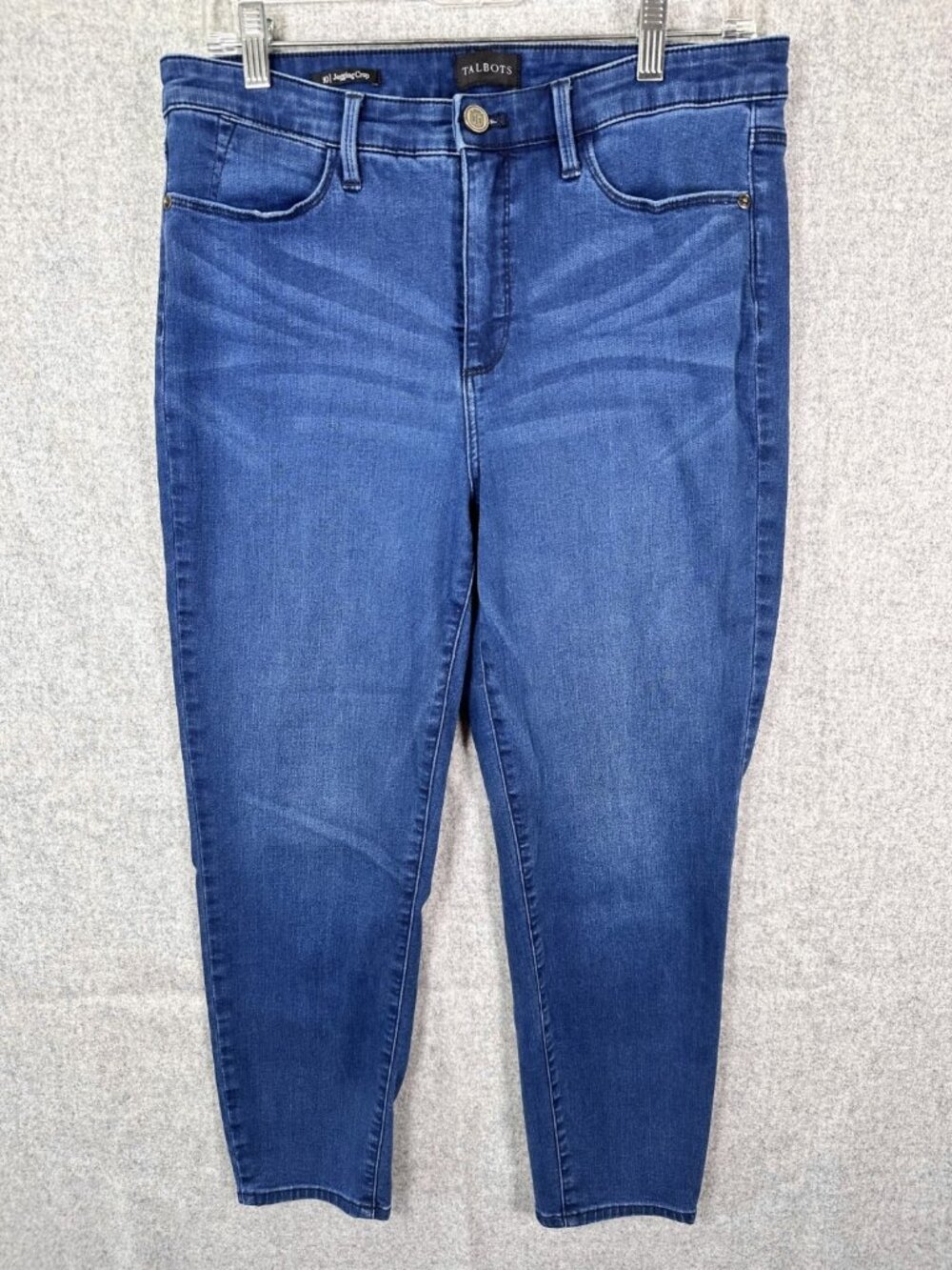 Talbots Size 10 Jegging Jeans Crop Womens Pants Blue Stretch Tapered